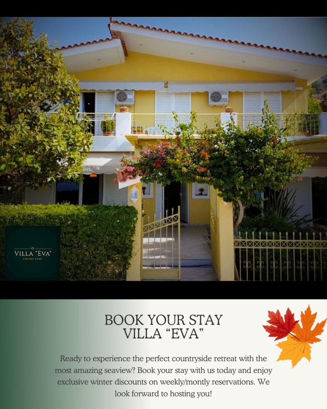 Villa "Eva" - Entire Beachfront Holiday Home - 4S Agia Marina  エクステリア 写真